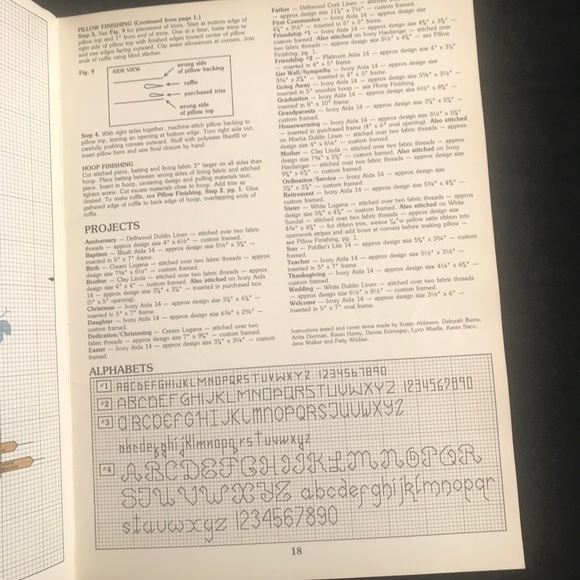 Cross Stitch Scriptures for All Occasions Leaflet 355 Vintage 1985 Leisure Arts - Picture 5 of 5